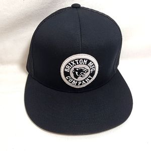 Brixton Forte Black Rival Mesh Trucker Hat